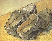 Vincent Van Gogh A pair of wooden Clogs (nn04) oil painting on canvas